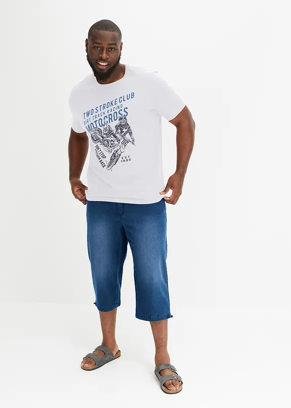 John Baner JEANSWEAR 3/4-Stretch-Jeans, Regular Fit Mit Komfortbund