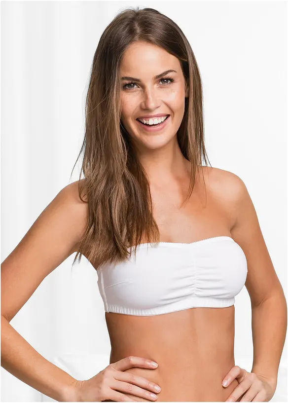 Bonprix Bandeau BH (Cup A Und B) Mit Bio-Baumwolle (2er Pack)