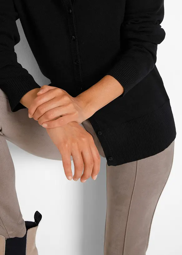 Bpc Bonprix Collection Basic Feinstrickjacke Mit Recycelter Baumwolle