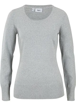 bpc bonprix collection Basic Pullover mit recycelter Baumwolle