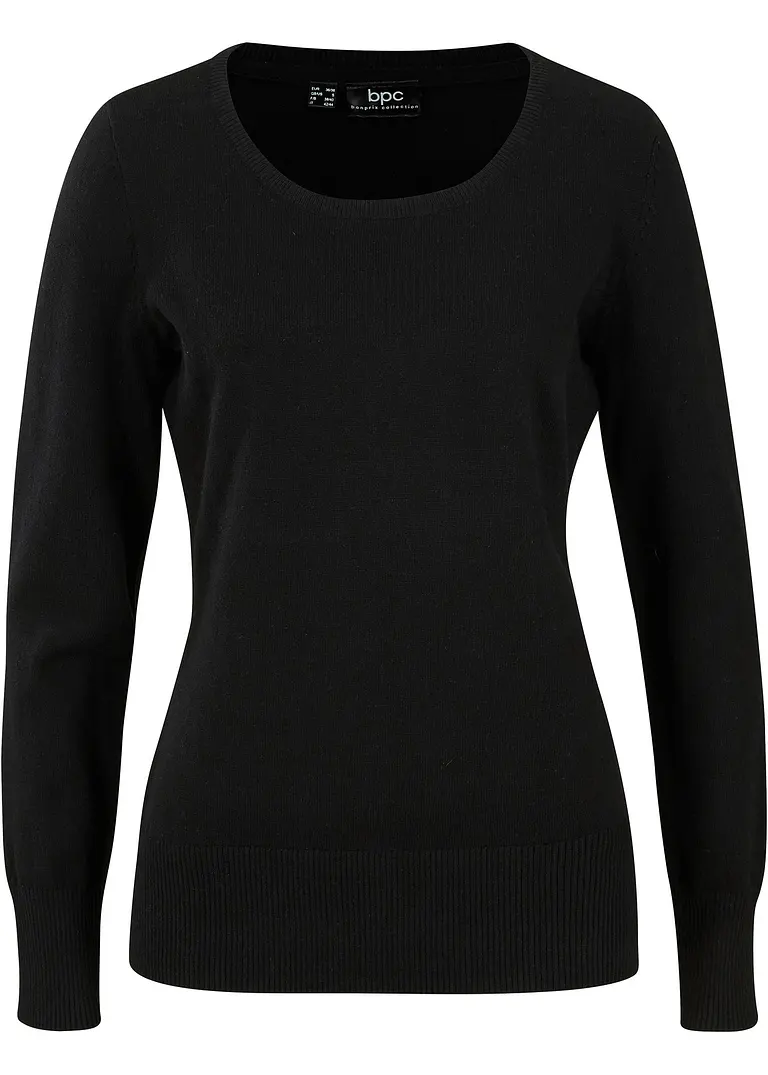 bpc bonprix collection Basic Pullover mit recycelter Baumwolle