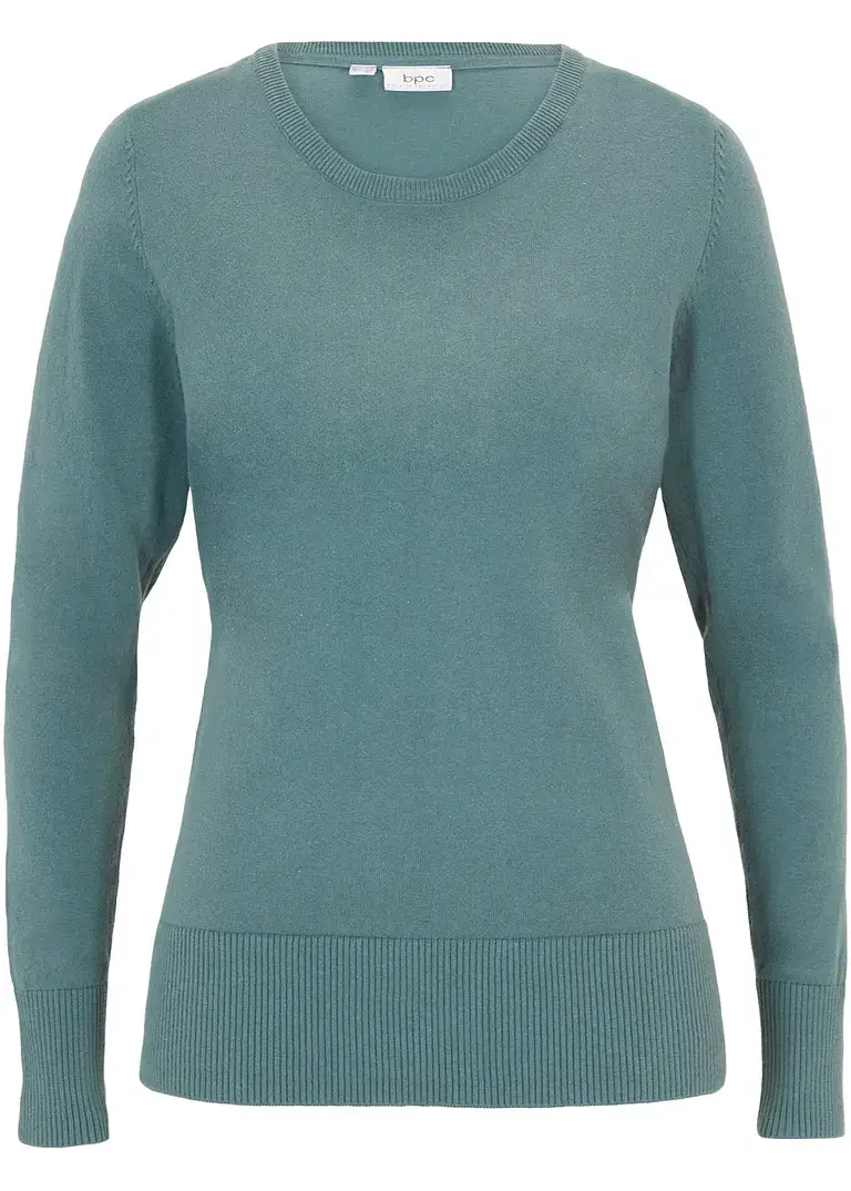 bpc bonprix collection Basic Pullover mit recycelter Baumwolle