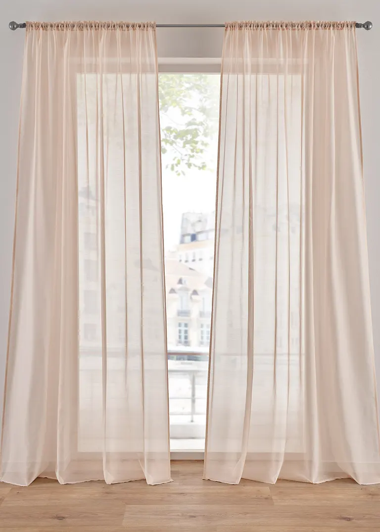 bonprix Batist Gardine mit feiner Struktur (1er Pack)