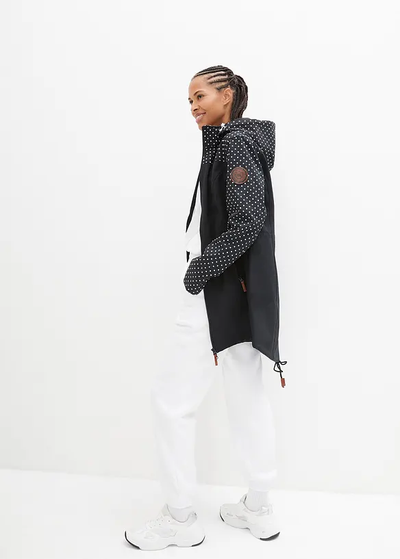 Bonprix Bedruckte Softshelljacke, Schlanker Schnitt, Wasserabweisend