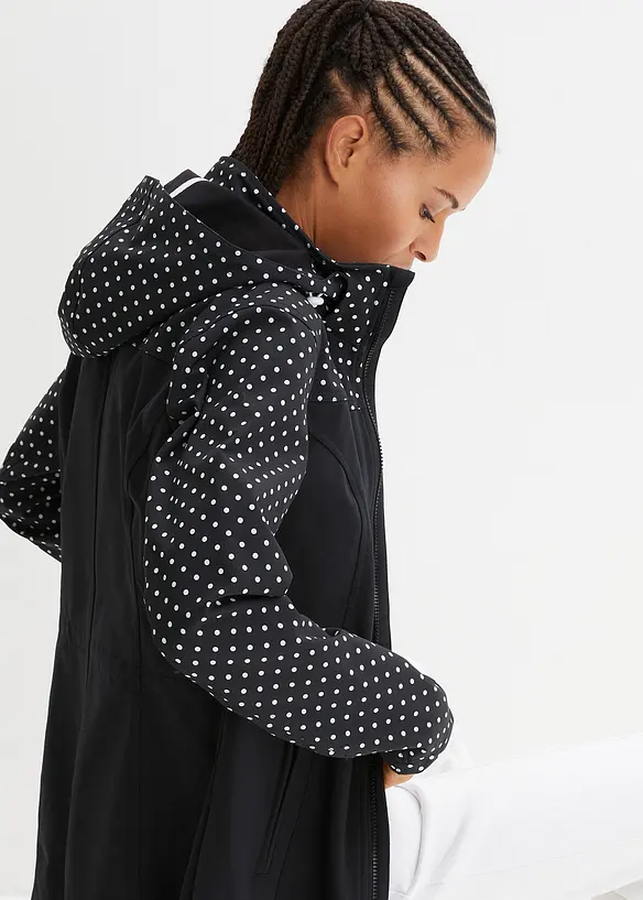 Bonprix Bedruckte Softshelljacke, Schlanker Schnitt, Wasserabweisend