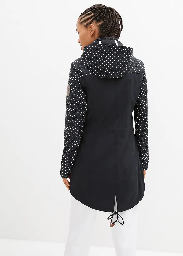 Bonprix Bedruckte Softshelljacke, Schlanker Schnitt, Wasserabweisend