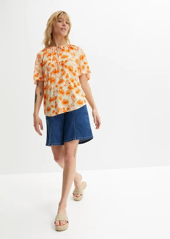 Bpc Bonprix Collection Bedruckte Tunika Mit Flügelärmeln