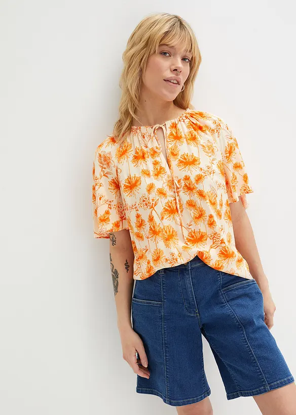 Bpc Bonprix Collection Bedruckte Tunika Mit Flügelärmeln