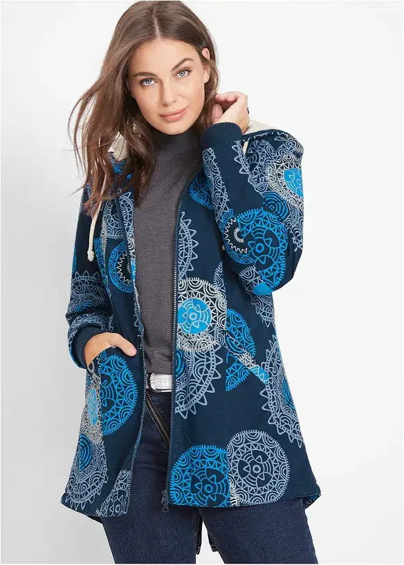 Bpc Bonprix Collection Bedruckter Baumwoll-Parka Mit Kapuze