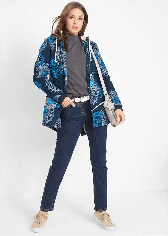 Bpc Bonprix Collection Bedruckter Baumwoll-Parka Mit Kapuze