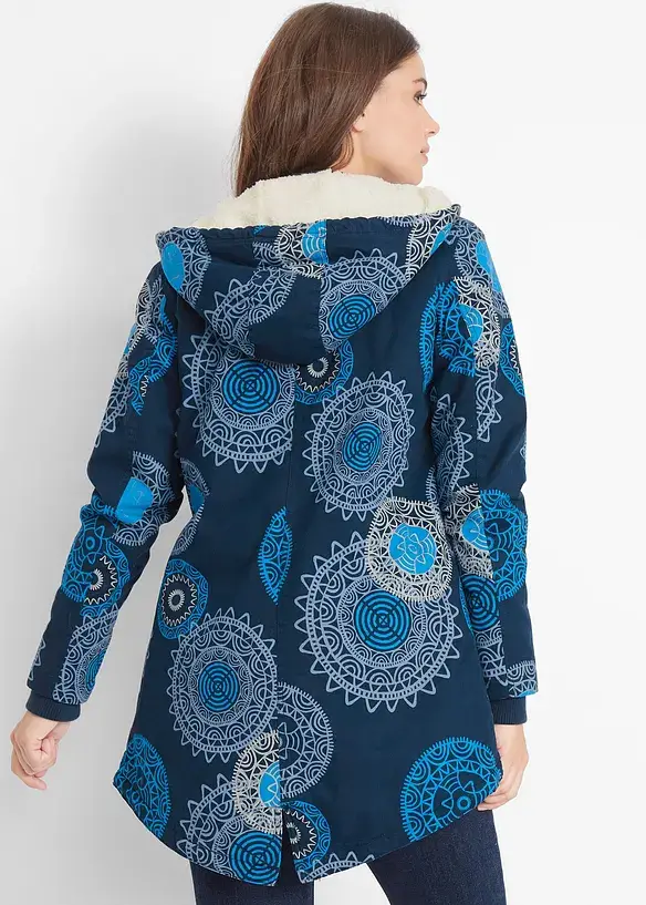 Bpc Bonprix Collection Bedruckter Baumwoll-Parka Mit Kapuze