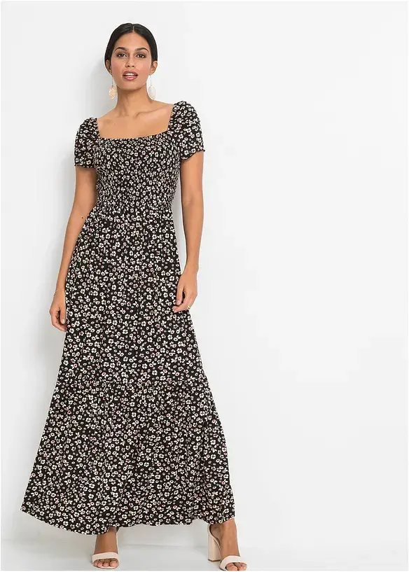 Bonprix Bedrucktes Maxikleid Aus Nachhaltiger Viskose
