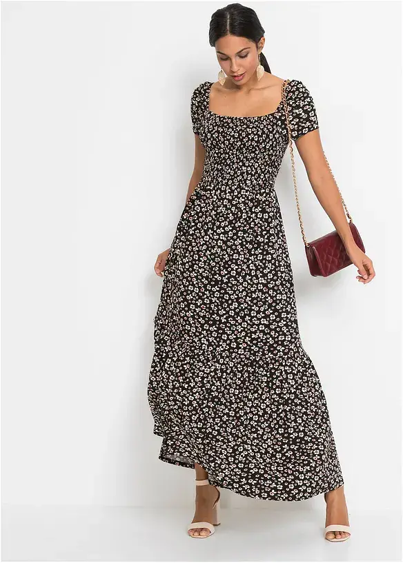 Bonprix Bedrucktes Maxikleid Aus Nachhaltiger Viskose