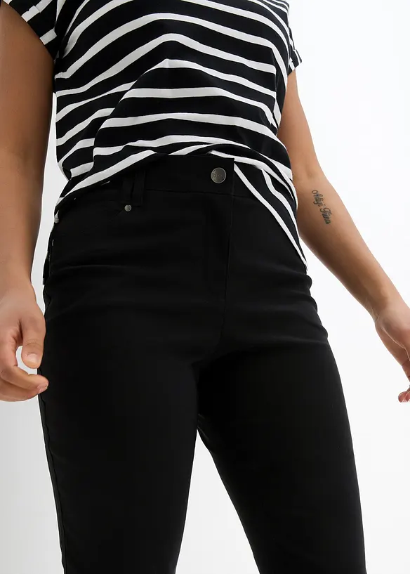 Bonprix Bengalin-Stretch-Hose Mit Bequembund, Straight