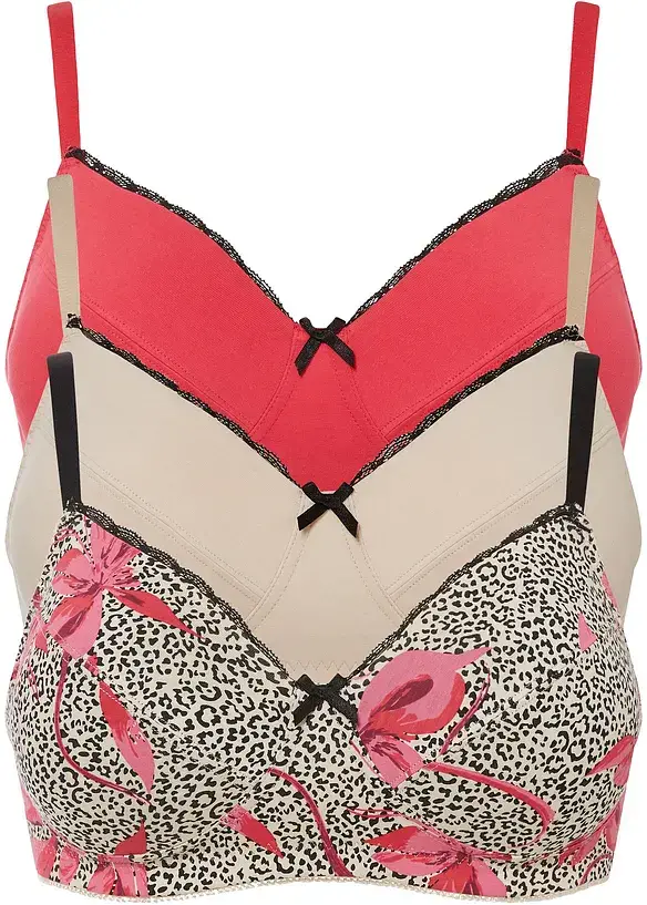 Bpc Bonprix Collection BH Ohne Bügel Mit Bio-Baumwolle (3er Pack)