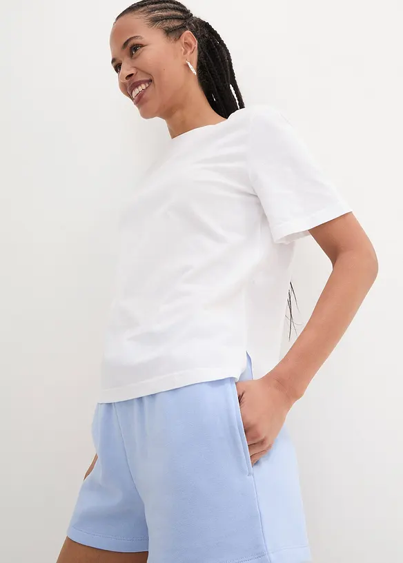 Bpc Bonprix Collection Bio-Baumwoll-T-Shirt Mit Platziertem Druck, Kurzarm