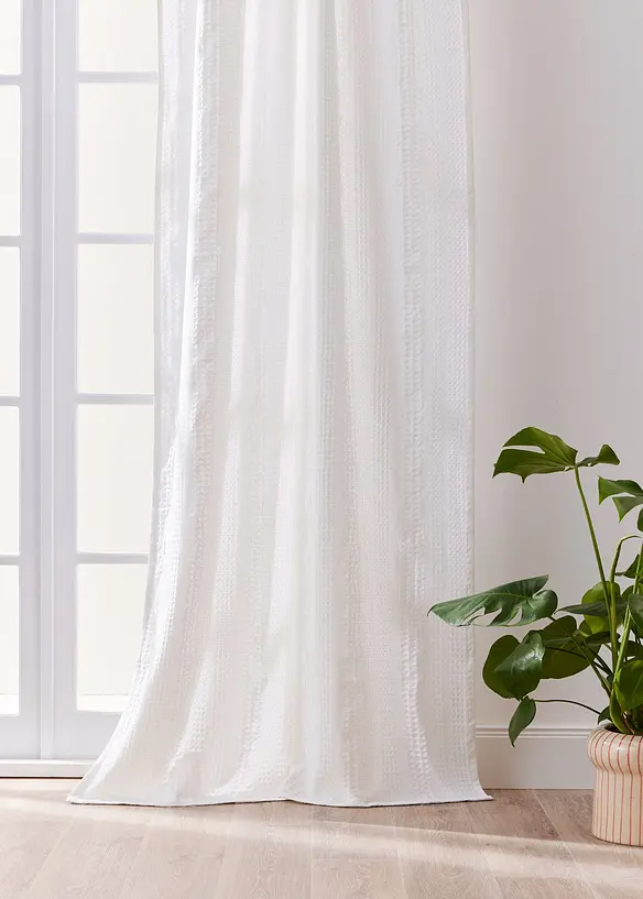 Bpc Living Bonprix Collection Bio Baumwoll Vorhang Mit Struktur (1er Pack)