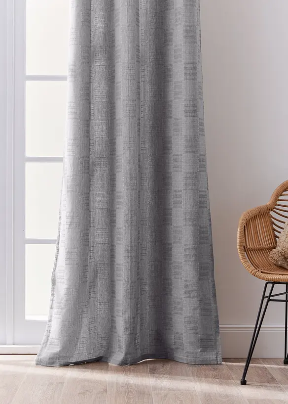 Bpc Living Bonprix Collection Bio Baumwoll Vorhang Mit Struktur (1er Pack)