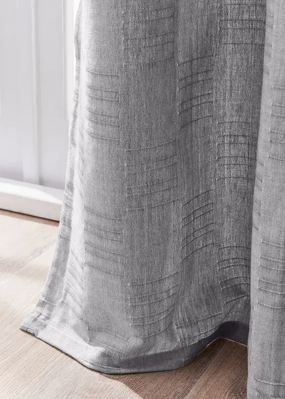 Bpc Living Bonprix Collection Bio Baumwoll Vorhang Mit Struktur (1er Pack)