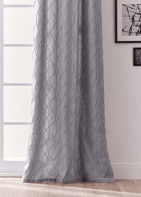 Bpc Living Bonprix Collection Bio Baumwoll Vorhang Mit Struktur (1er Pack)