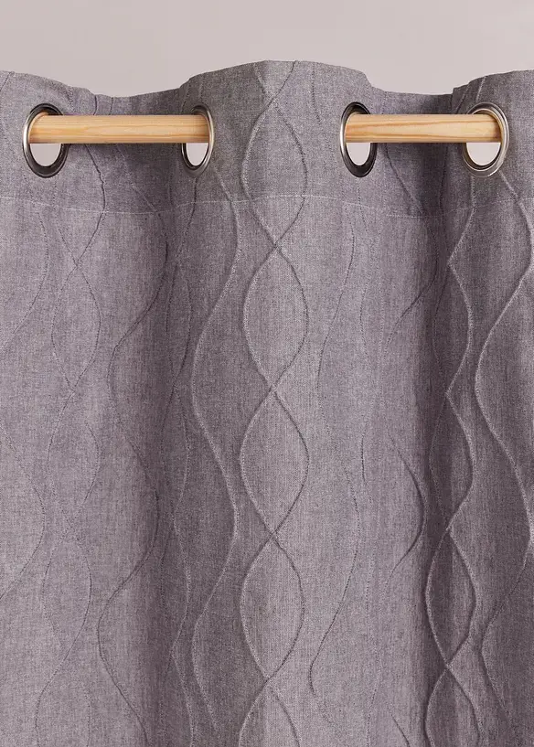 Bpc Living Bonprix Collection Bio Baumwoll Vorhang Mit Struktur (1er Pack)