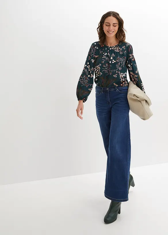 BODYFLIRT Bedruckte Bluse Aus Nachhaltiger Viskose