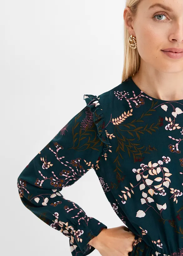 BODYFLIRT Bedrucktes Midikleid