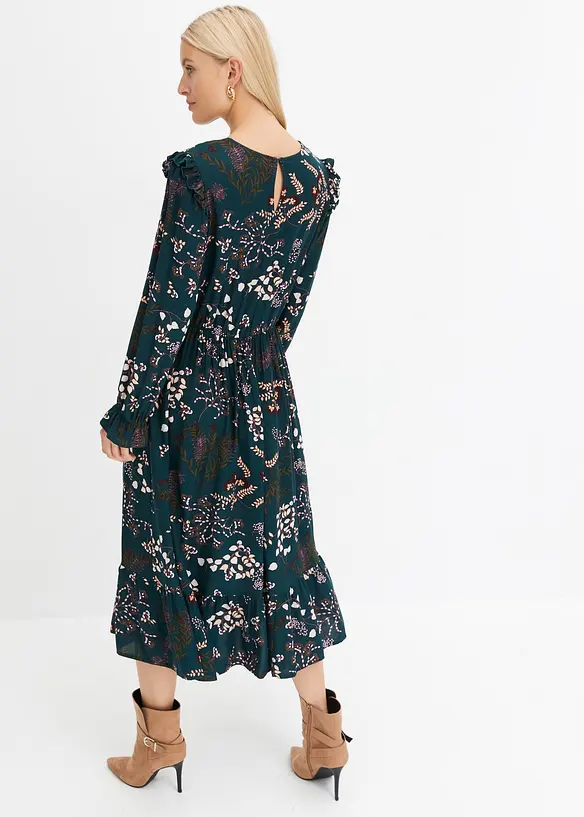 BODYFLIRT Bedrucktes Midikleid