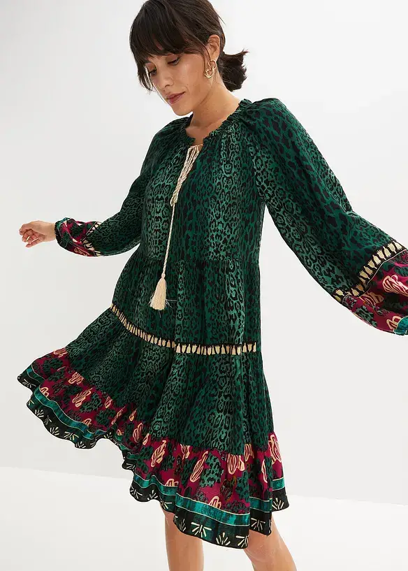 BODYFLIRT Bedrucktes Tunika-Kleid