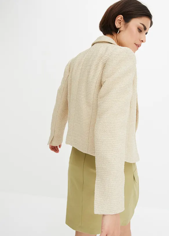 BODYFLIRT Bouclé-Kurzblazer