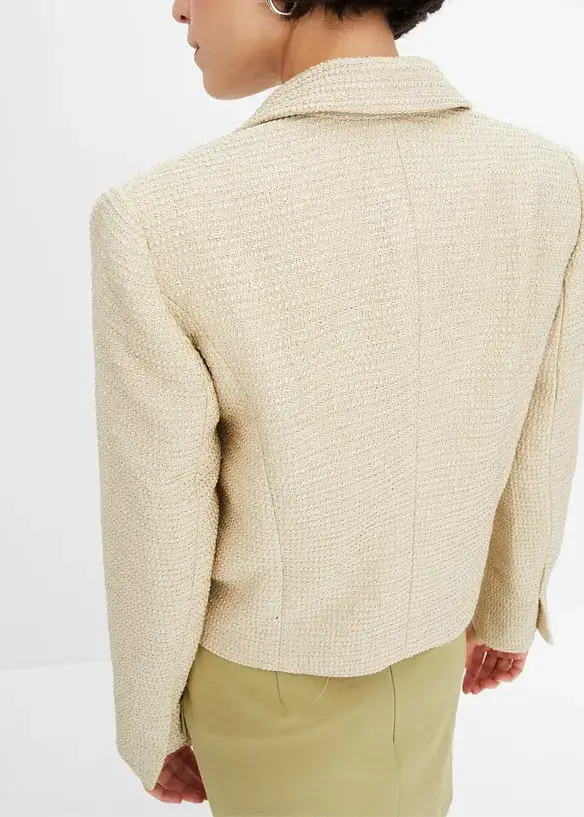BODYFLIRT Bouclé-Kurzblazer
