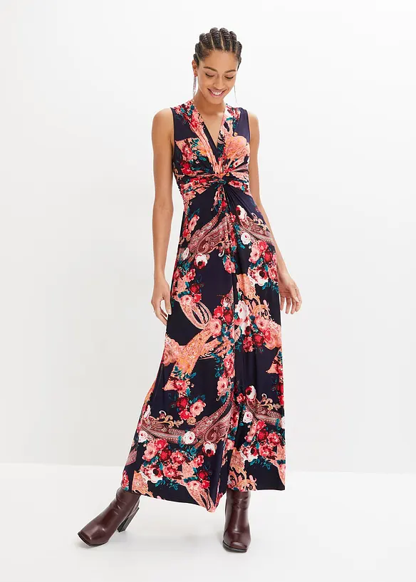 BODYFLIRT Boutique Maxikleid Mit Wickeldetail