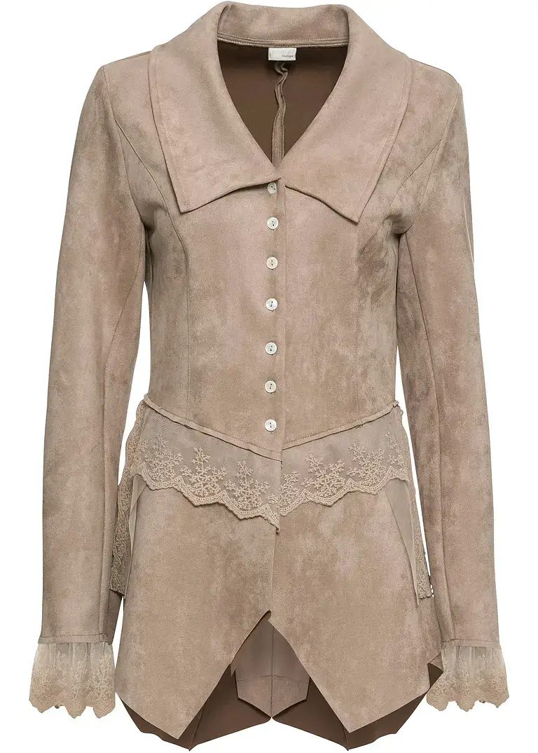 BODYFLIRT boutique Wildlederimitat-Jacke