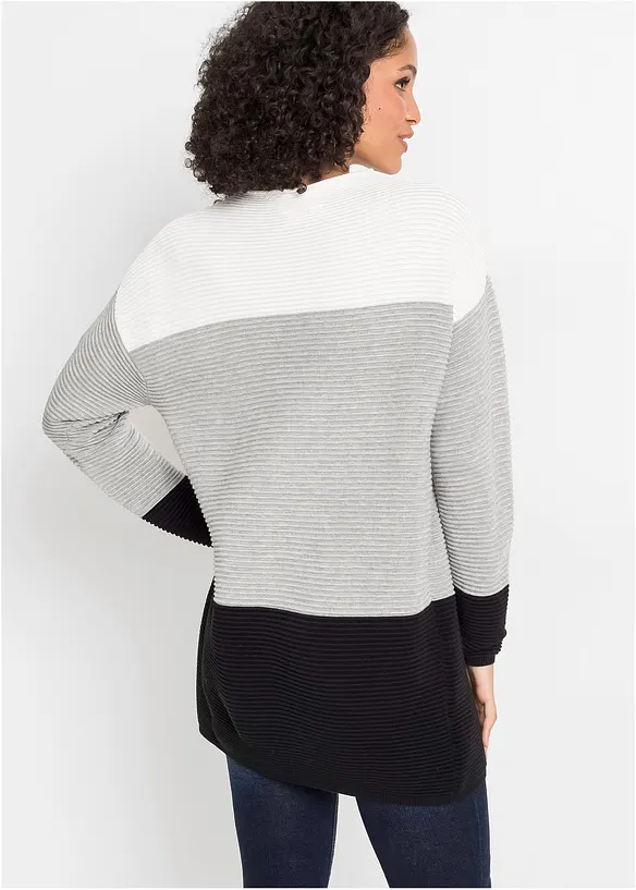 BODYFLIRT Gestreifter Long-Pullover