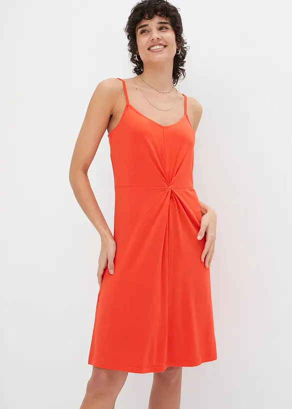 BODYFLIRT Jerseykleid Mit Knotendetail