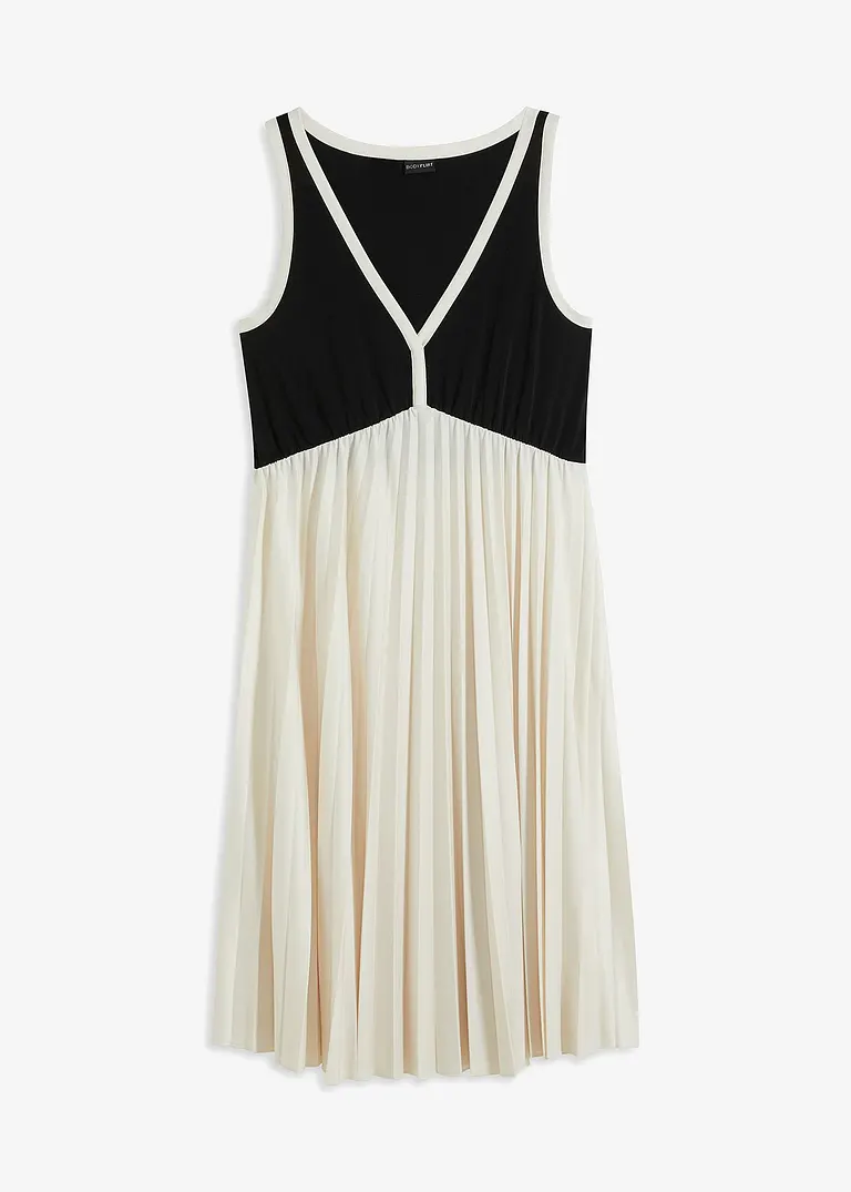 BODYFLIRT Jerseykleid mit Kontrast
