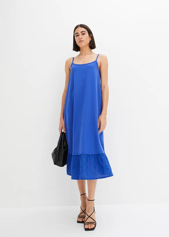 BODYFLIRT Jerseykleid Mit Lochstickerei