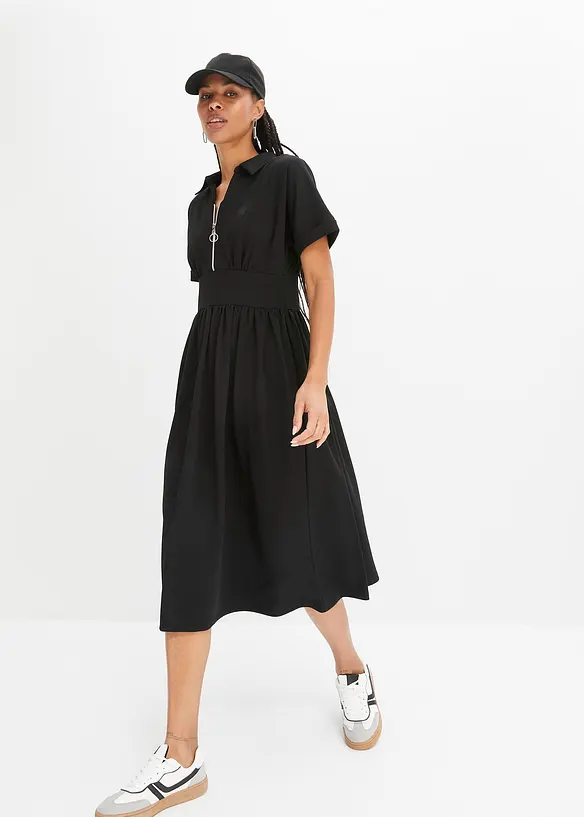 BODYFLIRT Jerseykleid Mit Reißverschluss