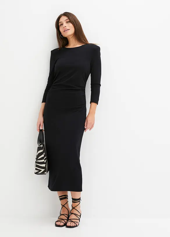 BODYFLIRT Kleid Mit Raffung