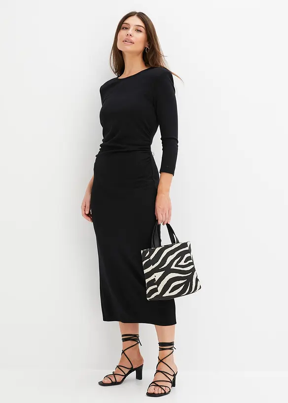 BODYFLIRT Kleid Mit Raffung