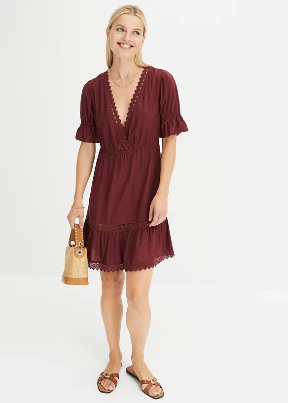 BODYFLIRT Kleid Mit Spitzeneinsatz