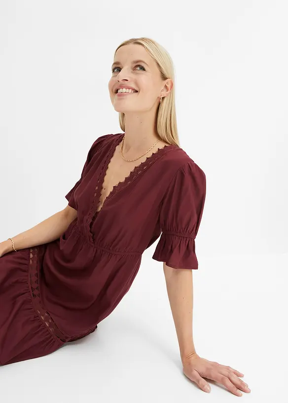 BODYFLIRT Kleid Mit Spitzeneinsatz