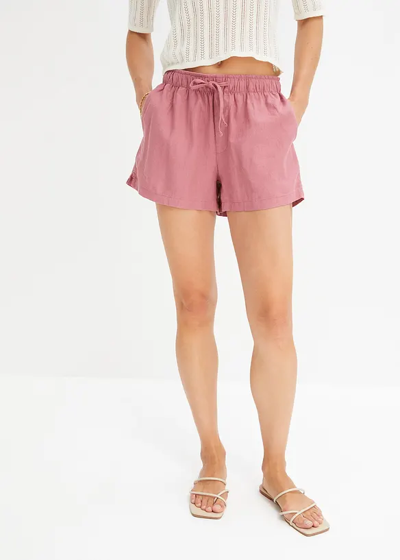 BODYFLIRT Leinen-Shorts Mit Seitenschlitzen