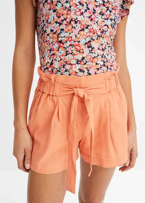 BODYFLIRT Leinenshorts Mit Hohem Bund