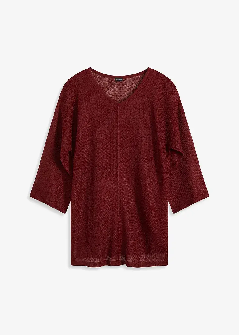 BODYFLIRT Oversize-Pullover mit Ajourmuster