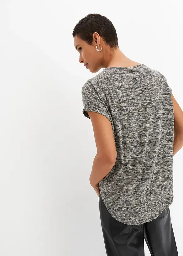 BODYFLIRT Oversize-Shirt Mit Reißverschluss