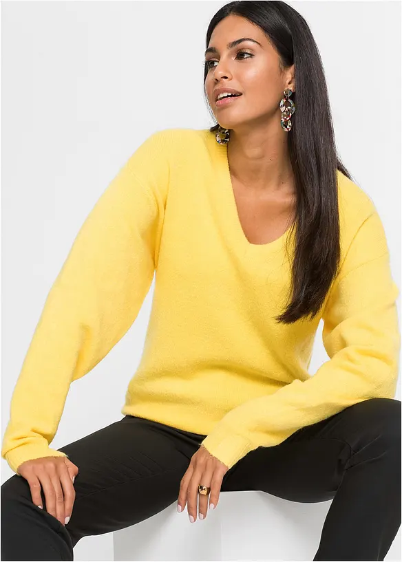 BODYFLIRT Oversize-Strick-Pullover