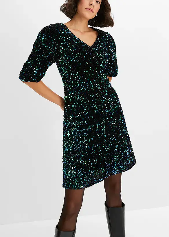 BODYFLIRT Paillettenkleid