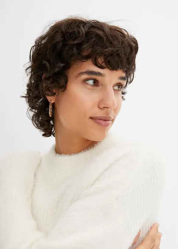 BODYFLIRT Pullover Mit Hairy-knit