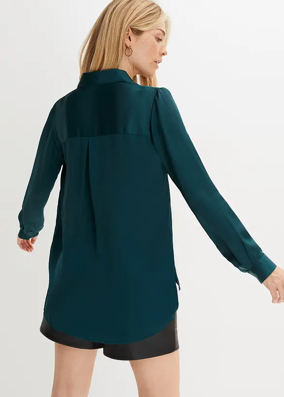 BODYFLIRT Satin-Longbluse